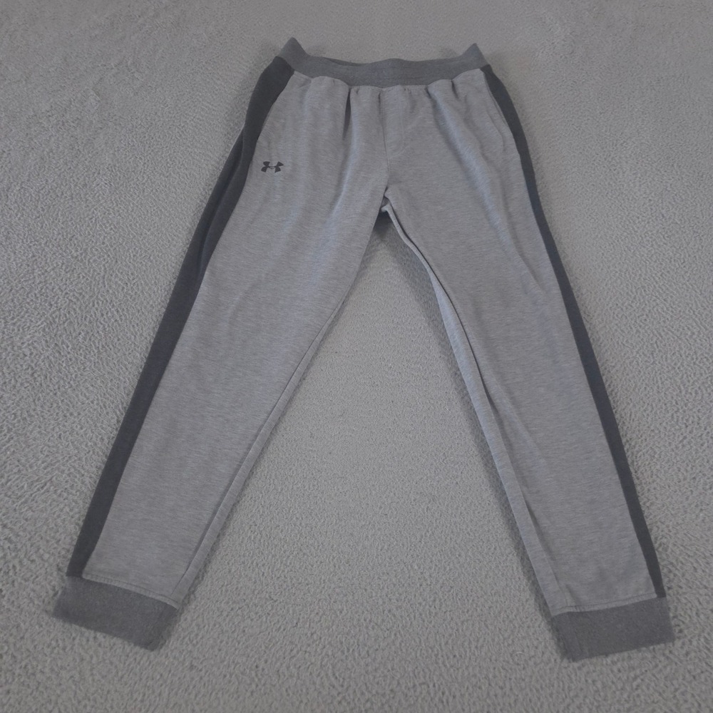 Under Armour Sweatpants Mens Large Gray Tech French Terry Joggers Tapered Leg